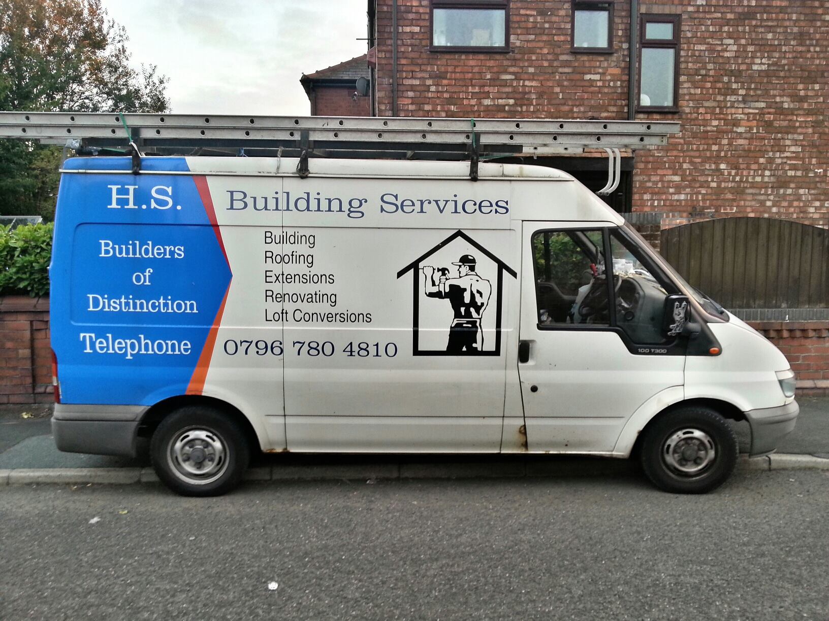 H.S. Building Services van
